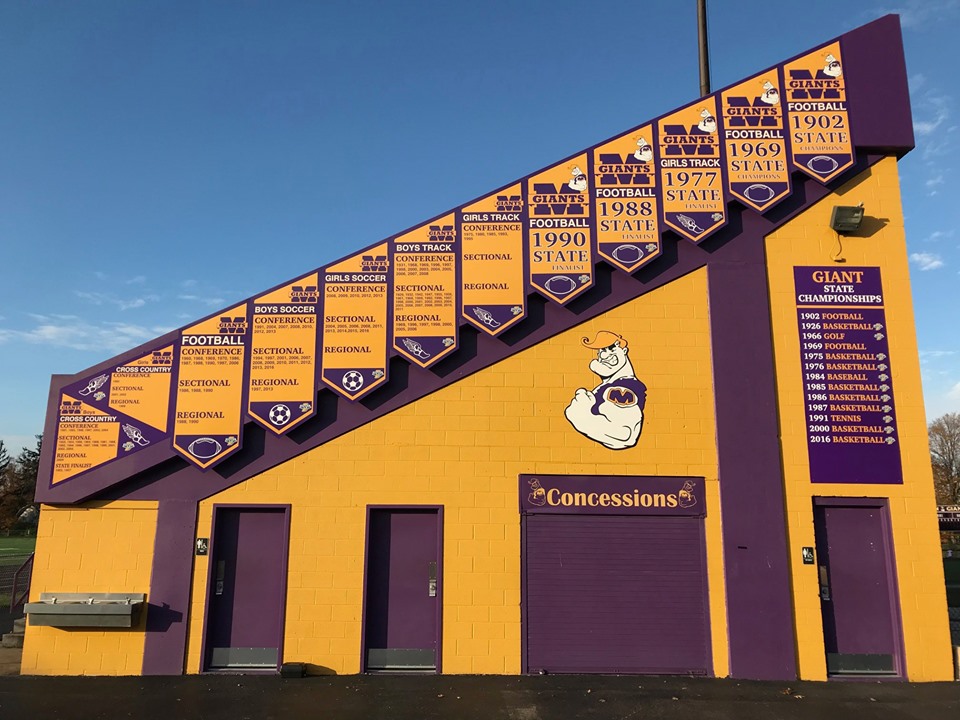 Dick Lootens Stadium - title banners