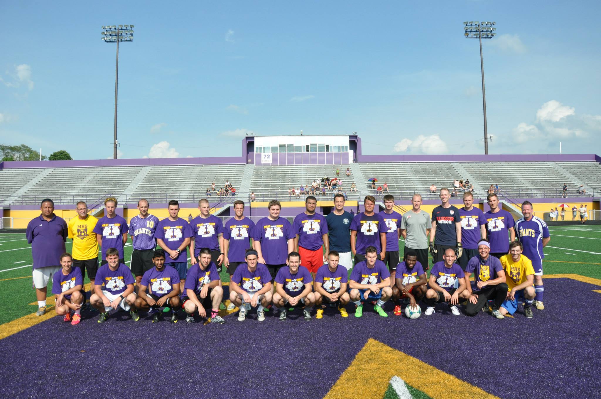 Giant Challenge 2015 boys soccer alumni team